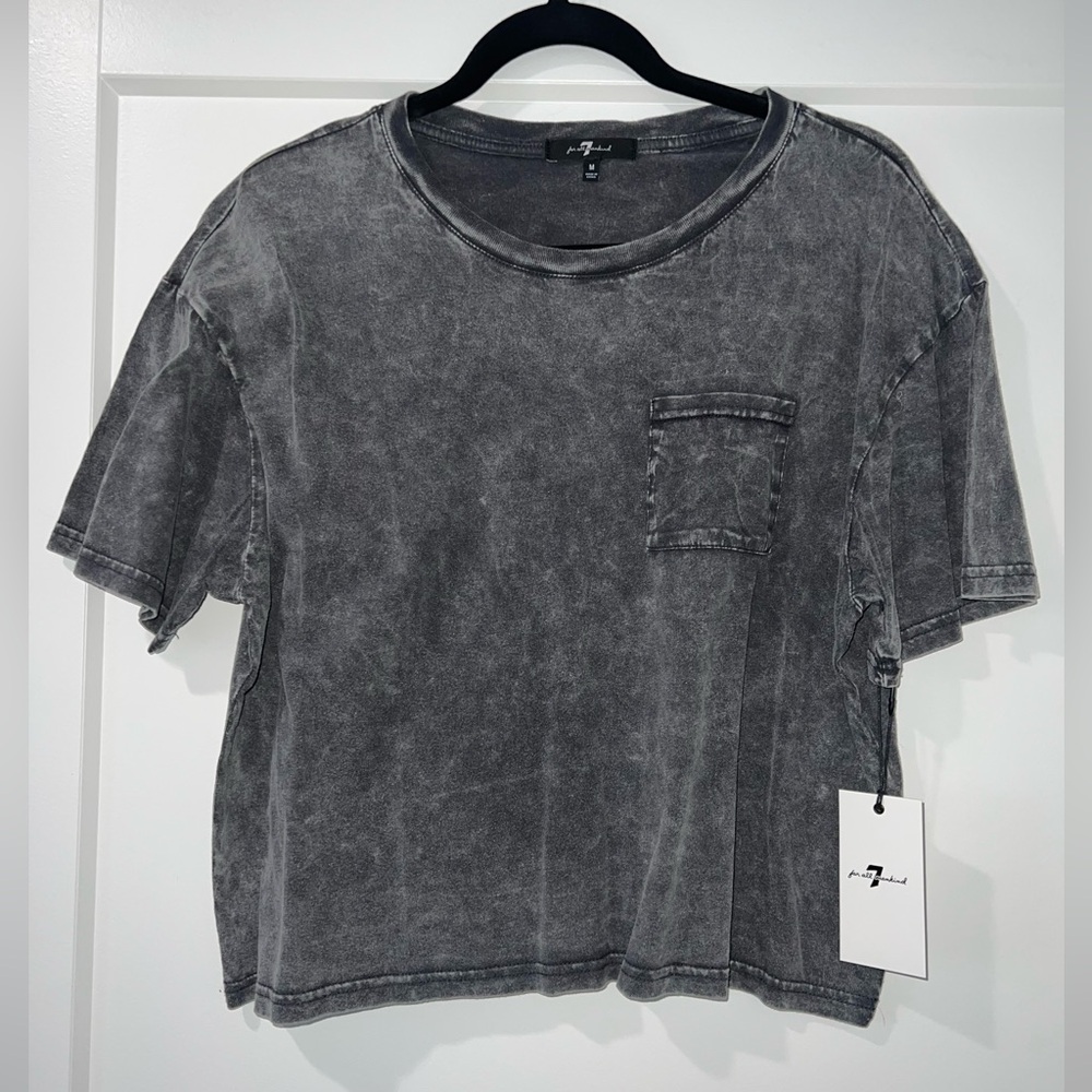 7 For All Mankind Cropped T Shirt